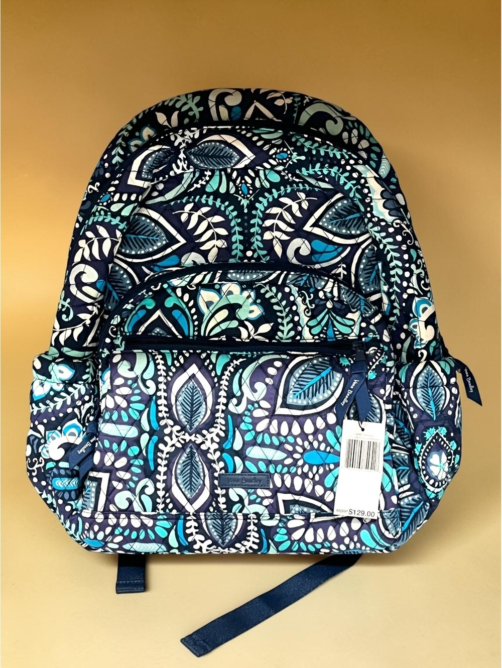 Vera Bradley Essential Backpack Blue Island Medallion NWT $129 MSRP